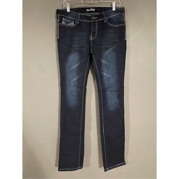 Look@Me Denim - Look@Me Dark Wash Regular Straight Jeans Size 7/8 NWT